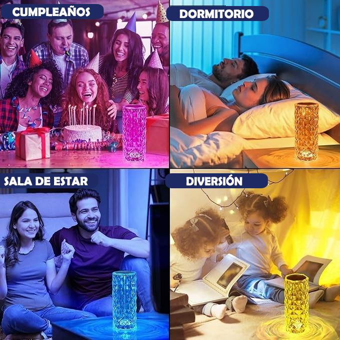 Lámpara Diamante Toque Mágico