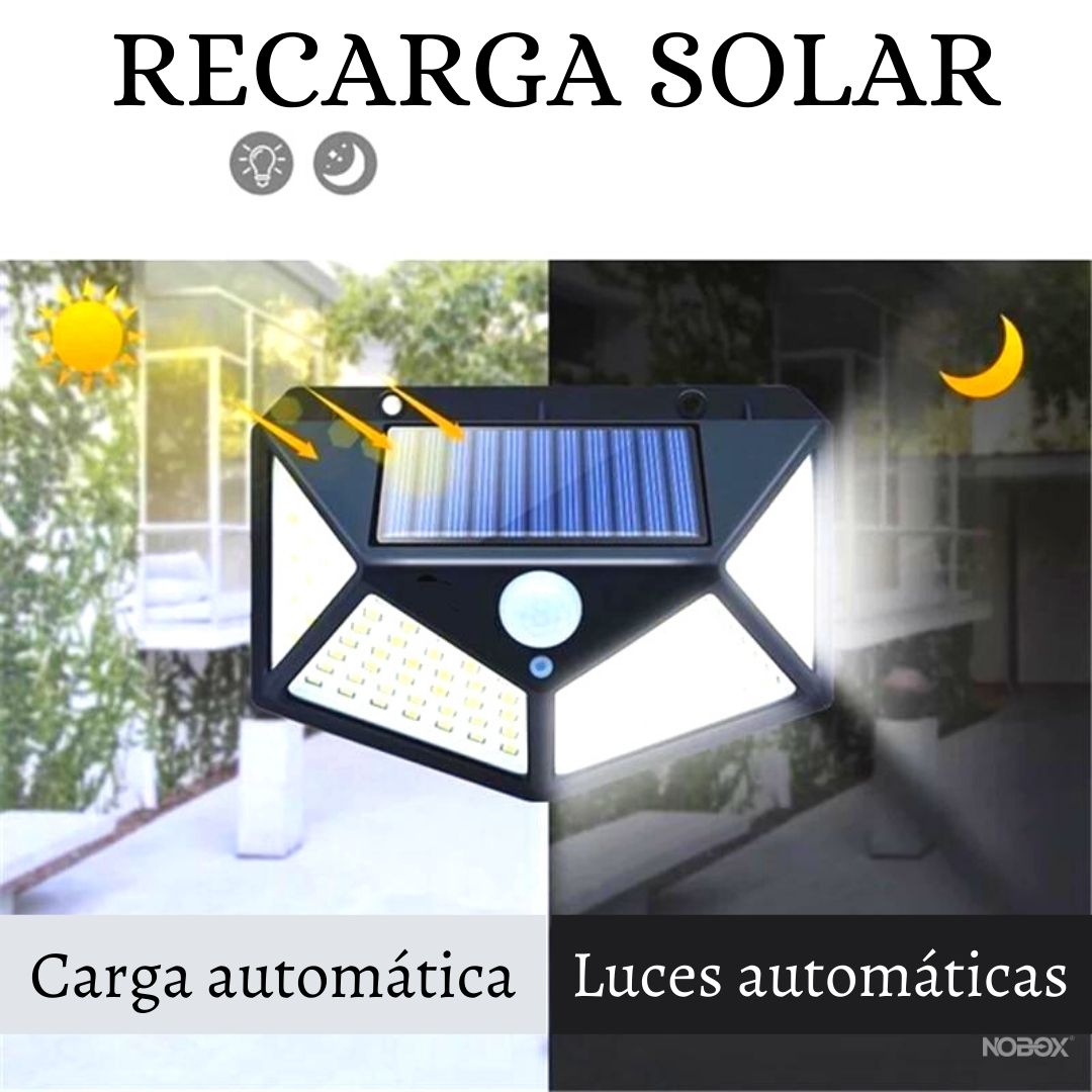 PROMO 2X1 Luz Solar LED con Sensor Inteligente