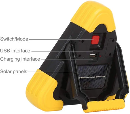 Triángulo Luz LED Emergencia Vial