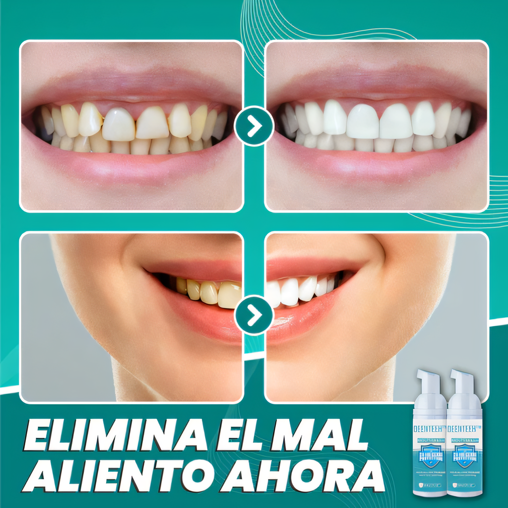 Espuma de Dientes Blanqueadora y Anti Bacterias