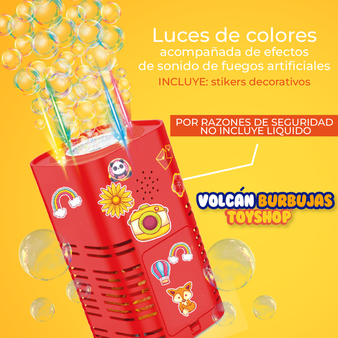 Máquina de Burbujas Volcán Juegos Artificiales